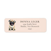 Pug Dog Address Label (Front)