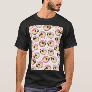 Pug Dog Art Pugs puppy funny cute dogs T-Shirt