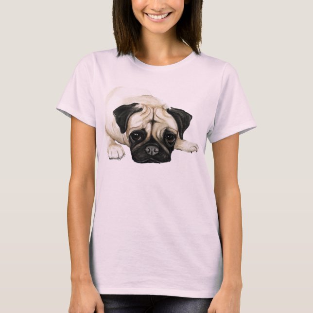 "Pug" Dog Art Shirt (Front)