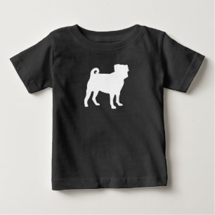Pug Dog Baby Shower Grey Puppy Gender Neutral T-Shirt