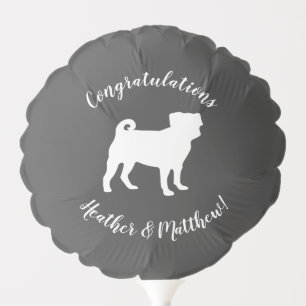 Pug Dog Baby Shower Theme Puppy Gender Neutral Balloon