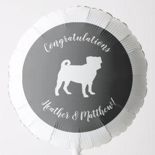 Pug Dog Baby Shower Theme Puppy Gender Neutral Balloon