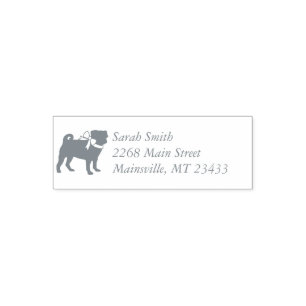 Pug Dog Baby Shower Theme Puppy Gender Neutral Self-inking Stamp