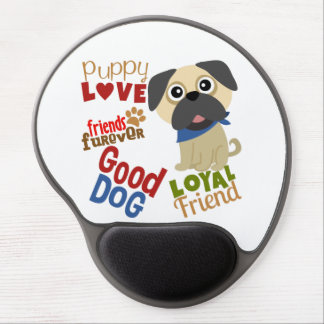 Pug Dog Best Friend Gel Mouse Pad