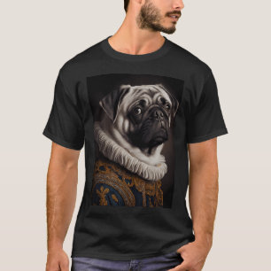 Pug Dog Breed Portrait Royal Renaissance Animal Pa T-Shirt