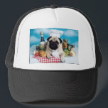 Pug Dog Chef Trucker Hat<br><div class="desc">From an original, copyrighted photograph by Candi Foltz.</div>