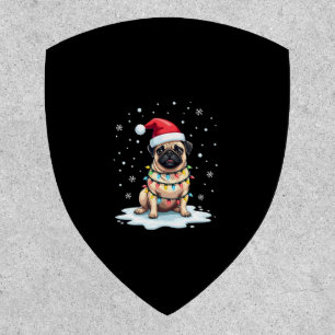 Pug Dog Christmas Men Women (1) Patch