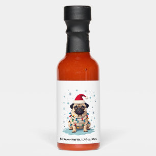 Pug Dog Christmas Men Women (3) Hot Sauces
