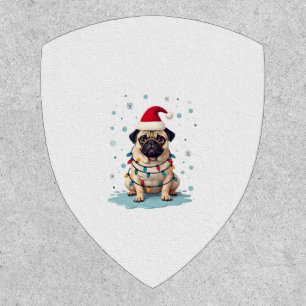 Pug Dog Christmas Men Women (3) Patch