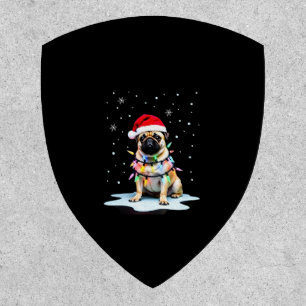 Pug Dog Christmas Men Women (3) Patch