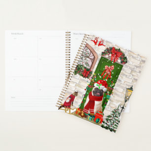 Pug Dog Christmas Planner