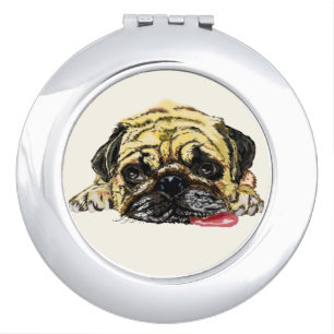 Pug Dog Compact Mirror