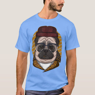 pug dog cool vector illustration T-Shirt