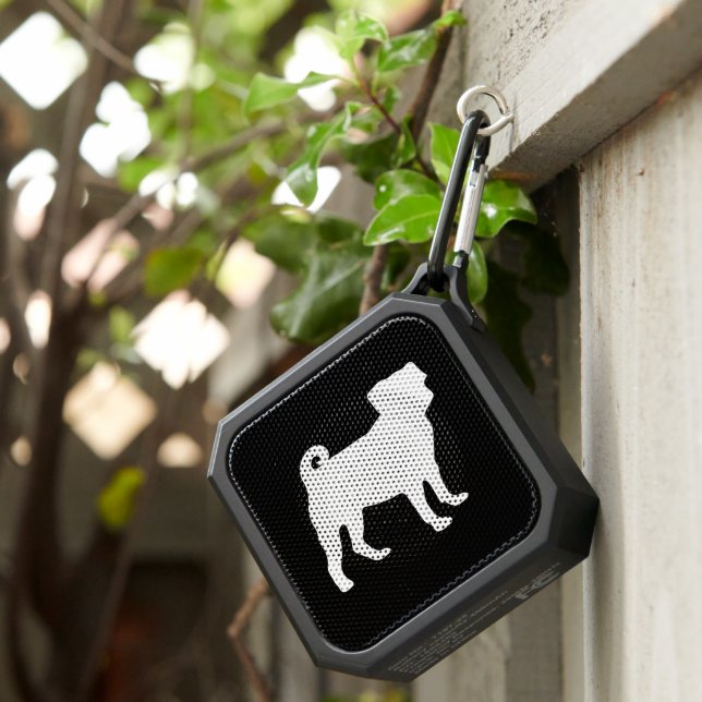 Pug Dog Cute Puppy Silhouette Bluetooth Speaker (Inisitu)