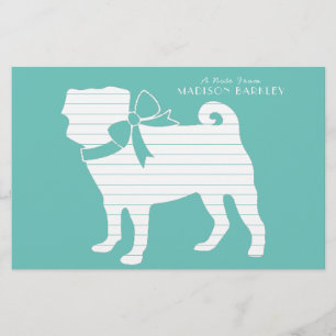 Pug Dog Cute Stationery