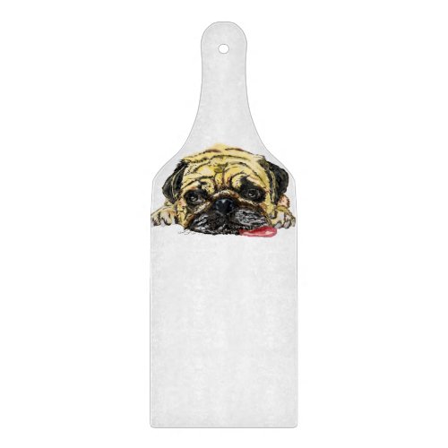 Pug Dog Cutting Board Funny