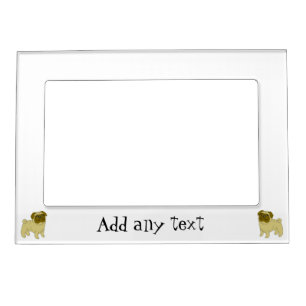 Pug Dog Design Magnetic Frame
