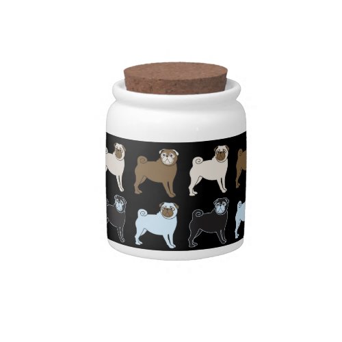 PUG Dog Doggy Treat Jar