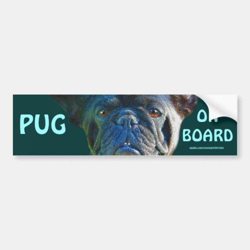 Pug Dog Funny Pet_lover Art Gift Bumper Sticker