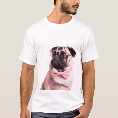 pug dog in a bow T-Shirt