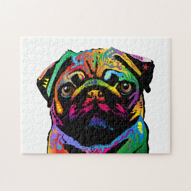 Pug Dog Jigsaw Puzzle (Horizontal)