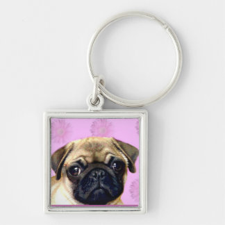 Pug Dog Keychain