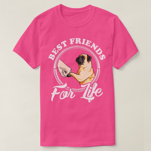 Pug Dog Lover Design T-Shirt (Design Front)