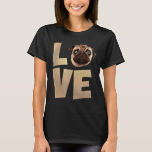 Pug Dog Lover Pet Gifts Womens Mens T-Shirt
