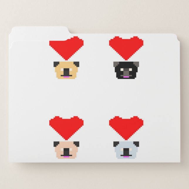 Pug Dog Lovers | The Love of All Pugs File Folder (Front Left)