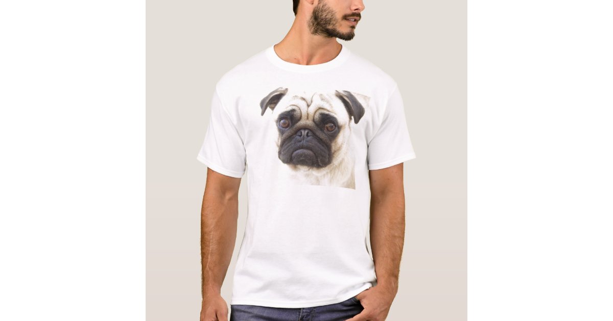 Pug Dog Men's T-Shirt | Zazzle