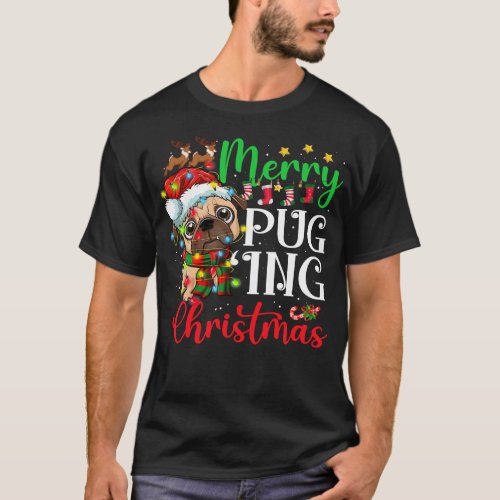 Pug Dog Merry Pugging Christmas Dog Santa Pug Xmas T_Shirt