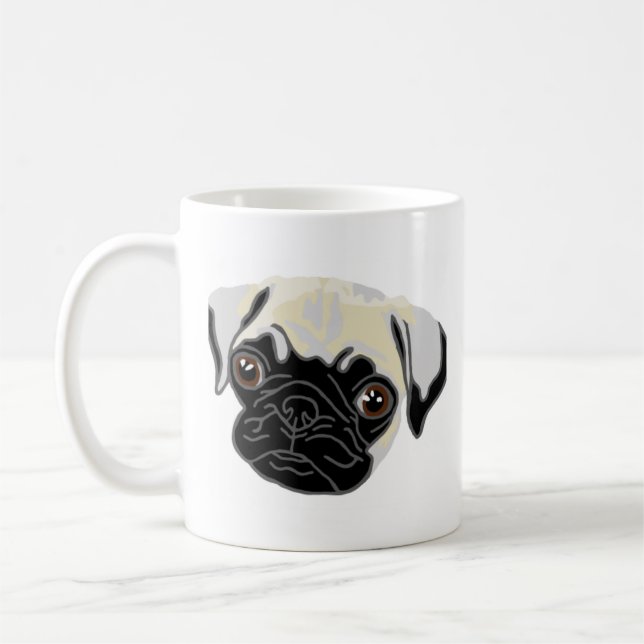 Pug Dog Mom Mug (Left)