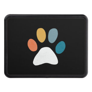 Pug Dog Paw Print Animal paw Dog Pet Cat Paw Anima Hitch Cover