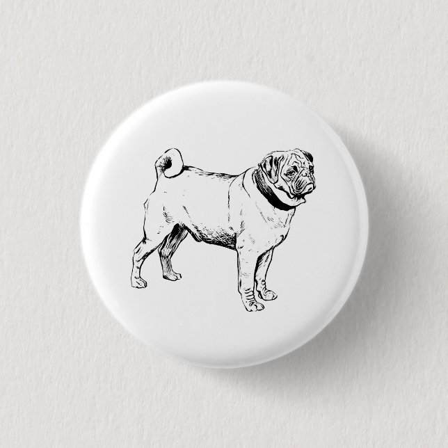 Pug dog pin (Front)