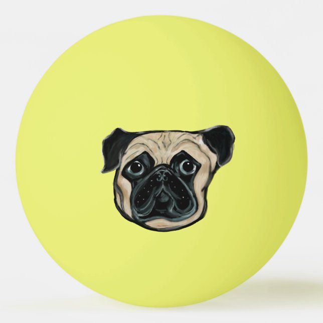 PUG DOG  PING PONG BALL (Front)