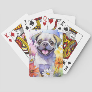 Pug Dog Playing Cards