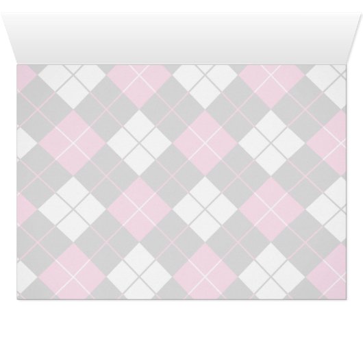 Pug Dog Punk Rock Pink Argyle (Inside Horizontal (Bottom))