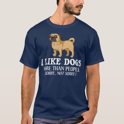 Pug Dog Puppies Owner Lover T_Shirt