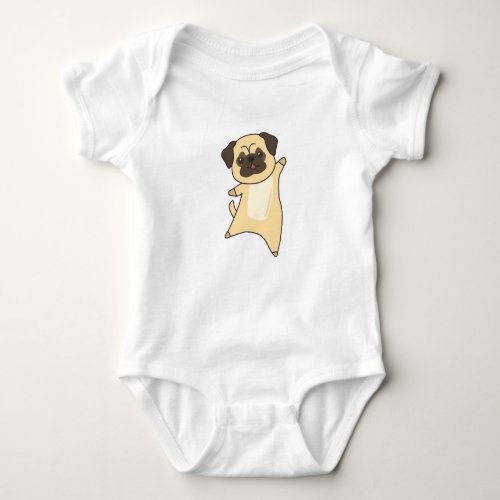 Pug Dog Puppy cute animals for Kids dogs Baby Bodysuit