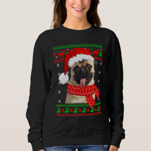 Pug Dog Puppy Dog Ugly Christmas Sweater Family