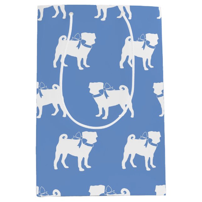 Pug Dog Puppy Medium Gift Bag (Front)