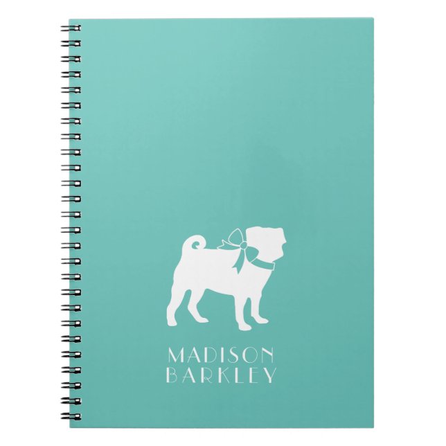 Pug Dog Puppy Notebook (Front)