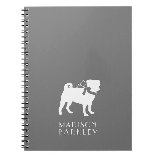 Pug Dog Puppy Notebook