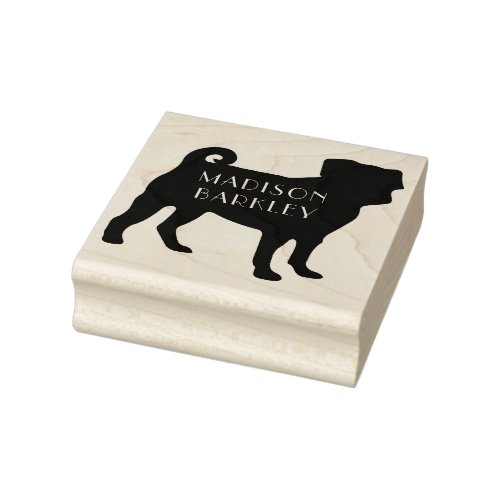 Pug Dog Puppy Rubber Stamp