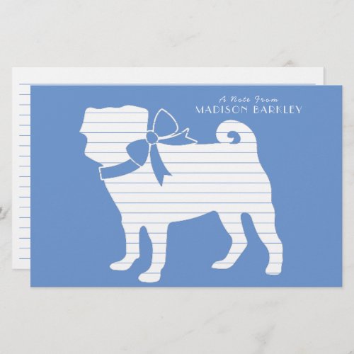 Pug Dog Puppy Stationery