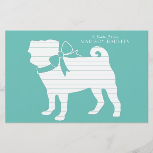 Pug Dog Puppy Stationery