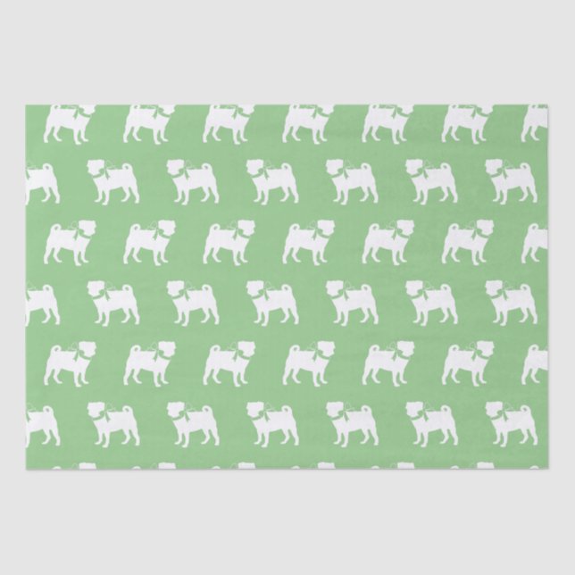 Pug Dog Puppy Tissue Paper (Front)