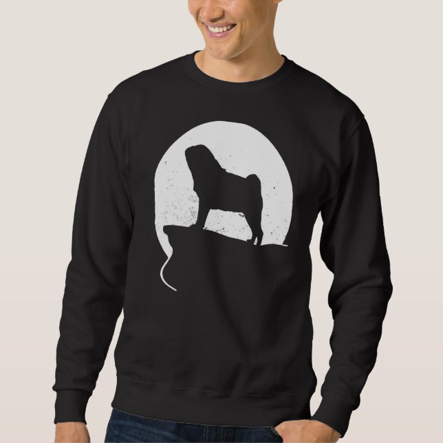 Pug Dog Retro  26 Sweatshirt (Front)