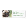 Pug Dog Return Address Label