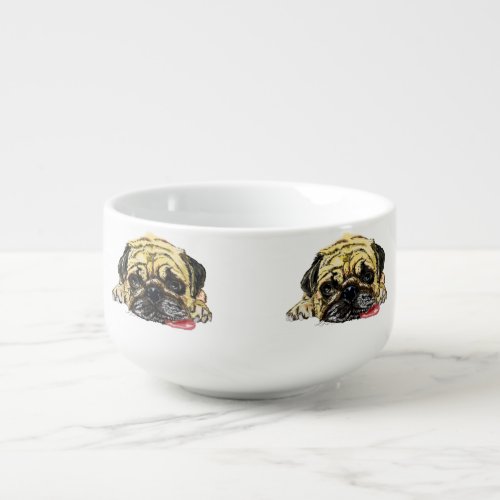 Pug Dog Soup Mug Funny